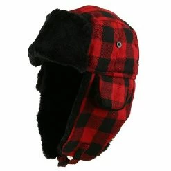 E4Hats Buffalo Plaid Trooper Hat