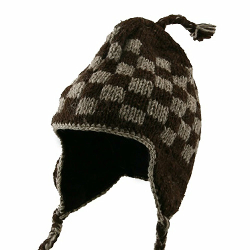 Rasta World Checker Jacquard Beanie - Image 6