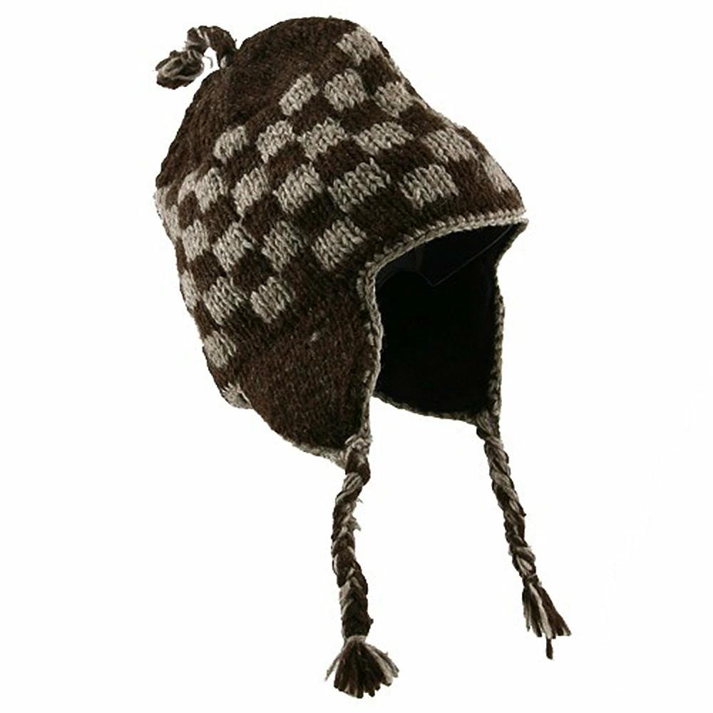 Rasta World Checker Jacquard Beanie - Image 7