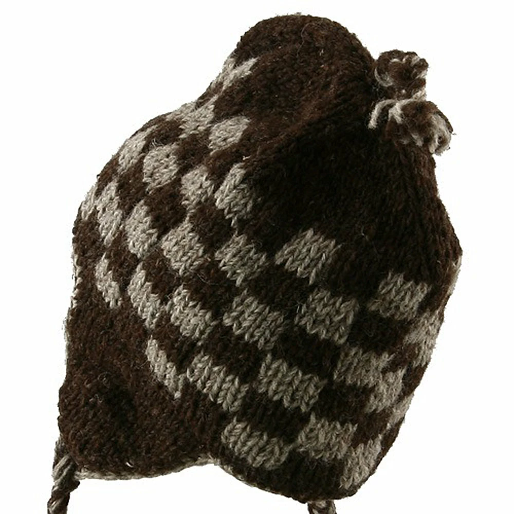 Rasta World Checker Jacquard Beanie - Image 8