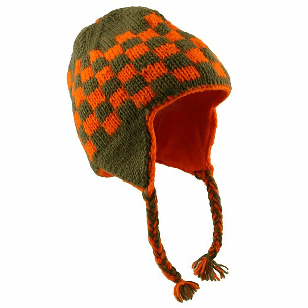 Rasta World Checker Jacquard Beanie - Image 17