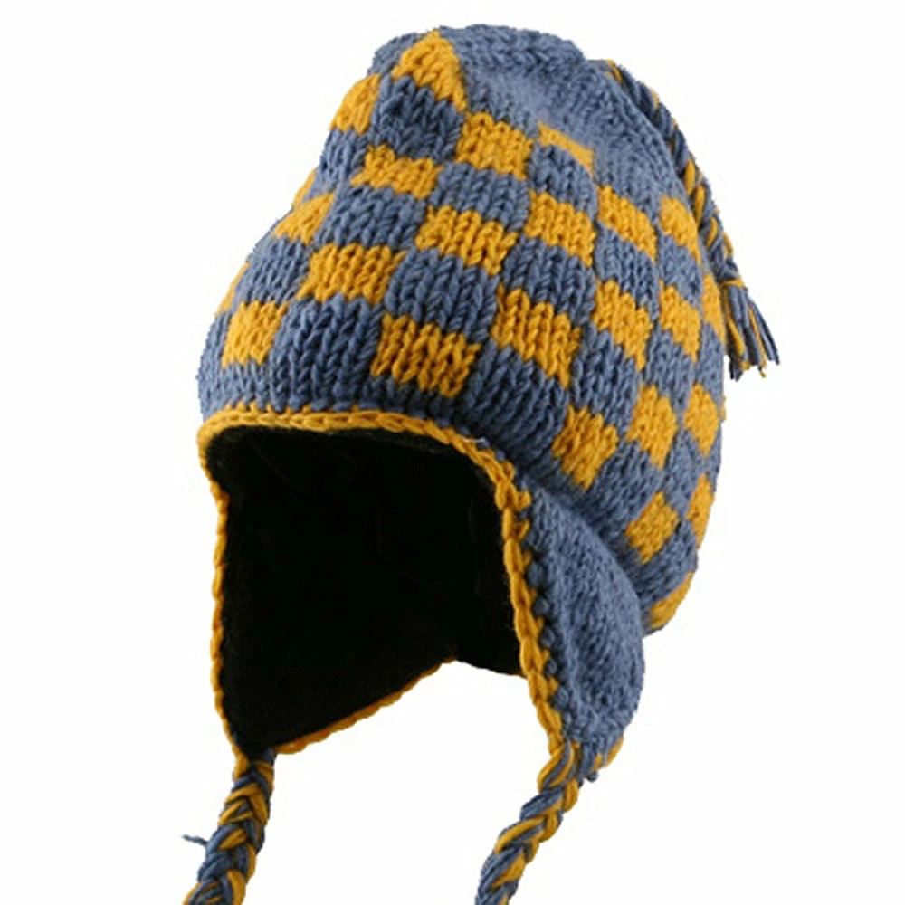 Rasta World Checker Jacquard Beanie - Image 21