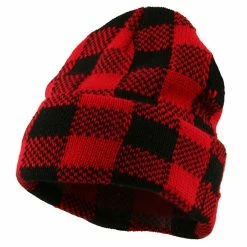 Artex Buffalo Plaid Cuff Beanie Hat