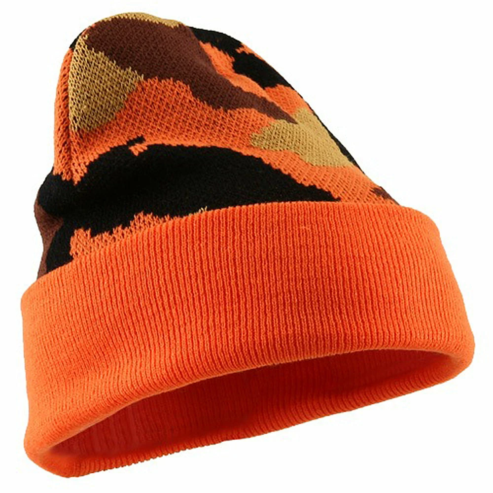 Cameo Camo Cuff Knit Cap - Image 7