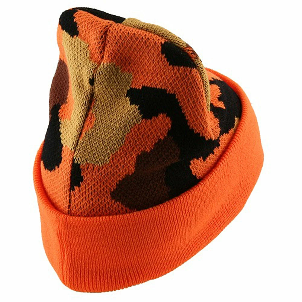 Cameo Camo Cuff Knit Cap - Image 9