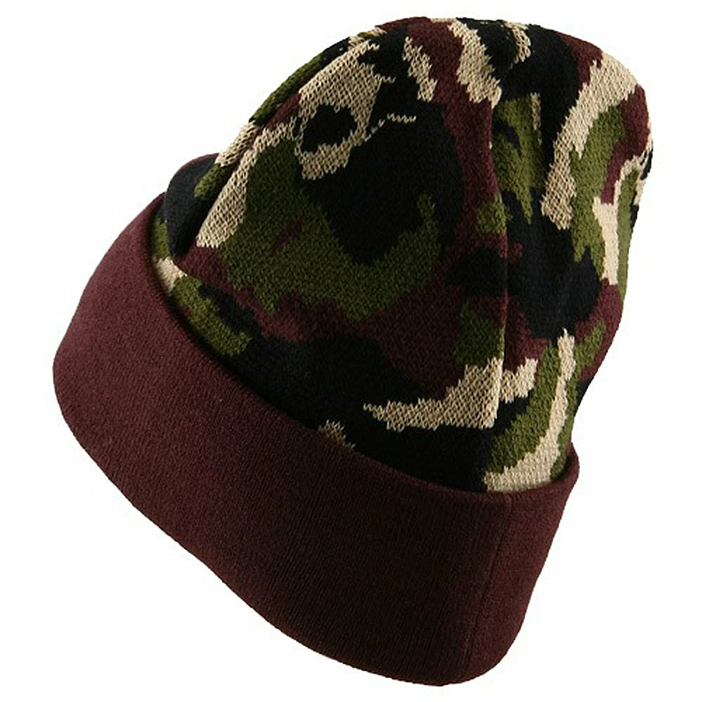 Cameo Camo Cuff Knit Cap - Image 3