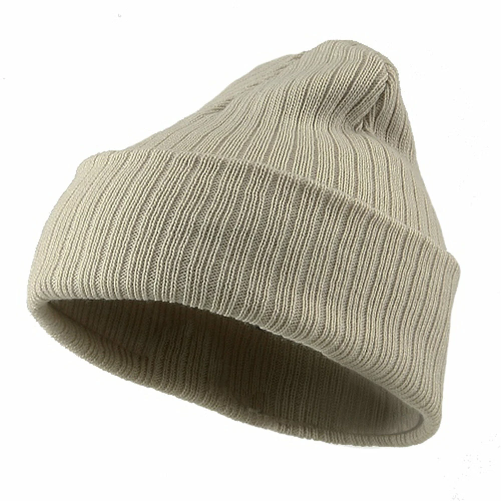 Artex Acrylic Ribbed Cuff Beanie - Image 16