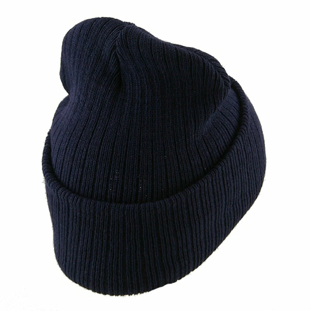 Artex Acrylic Ribbed Cuff Beanie - Image 23