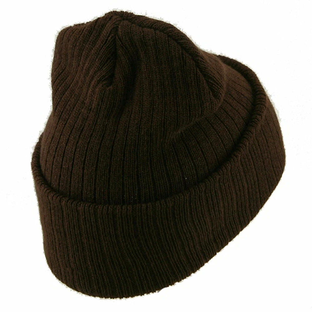 Artex Acrylic Ribbed Cuff Beanie - Image 28
