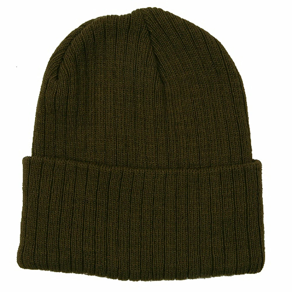 Artex Acrylic Ribbed Cuff Beanie - Image 34