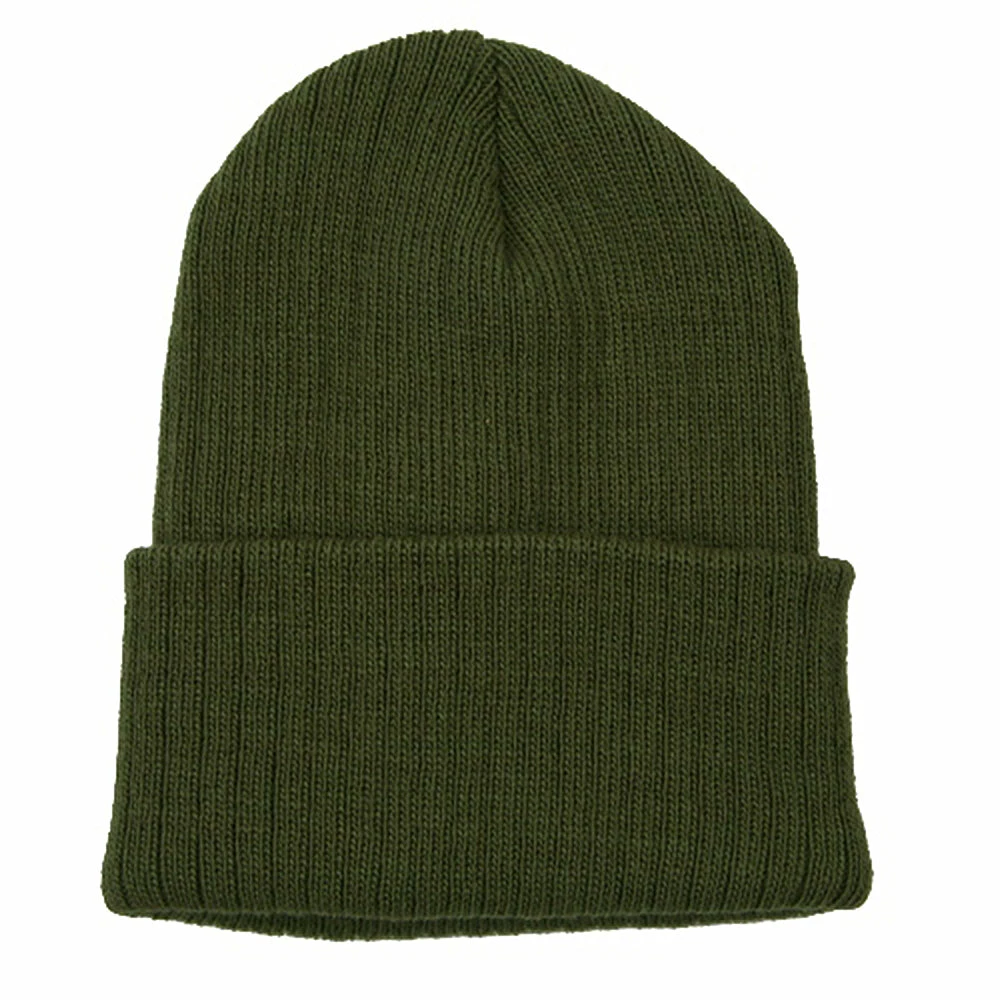 Artex Acrylic Ribbed Cuff Beanie - Image 9
