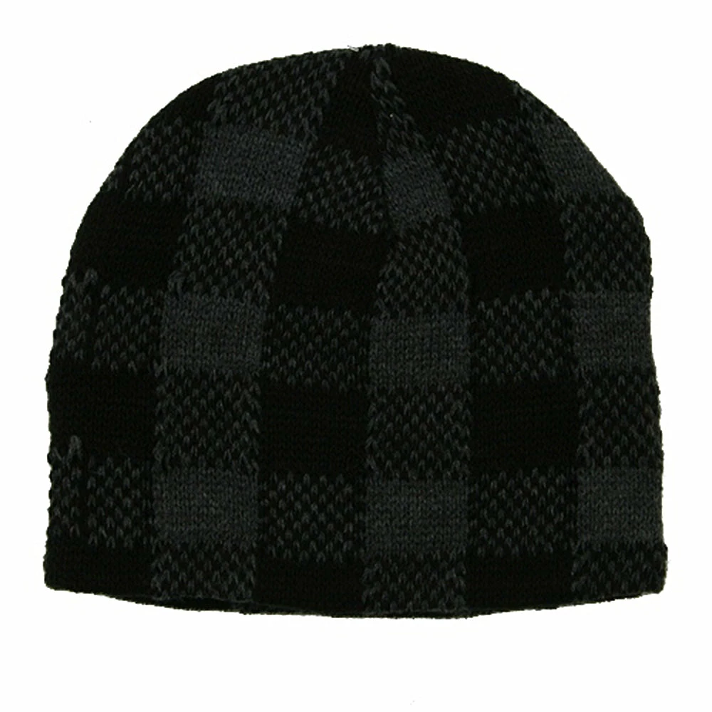 Artex Buffalo Plaid Short Beanie - Image 4
