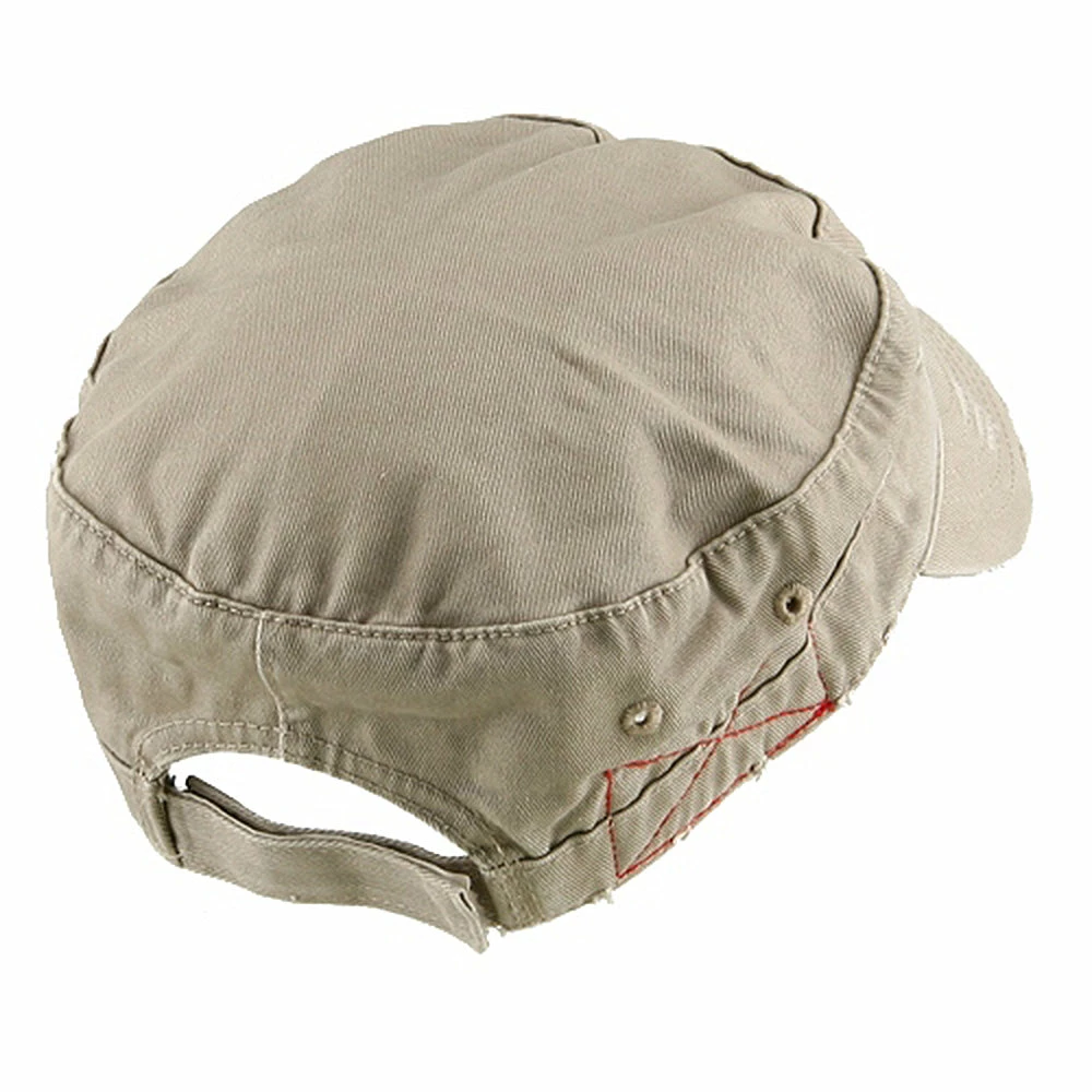 MG Enzyme Frayed Solid Army Caps - Image 18
