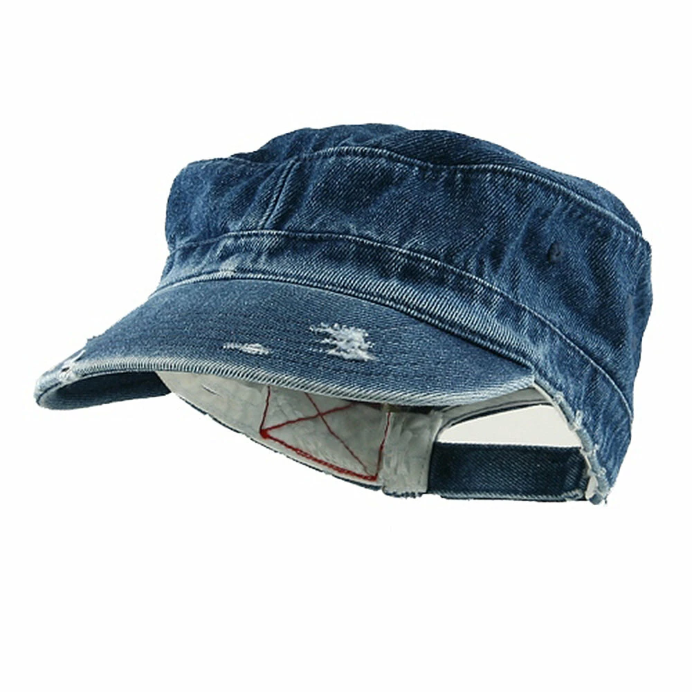 MG Enzyme Frayed Solid Army Caps - Image 26