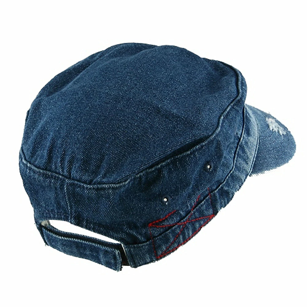 MG Enzyme Frayed Solid Army Caps - Image 28