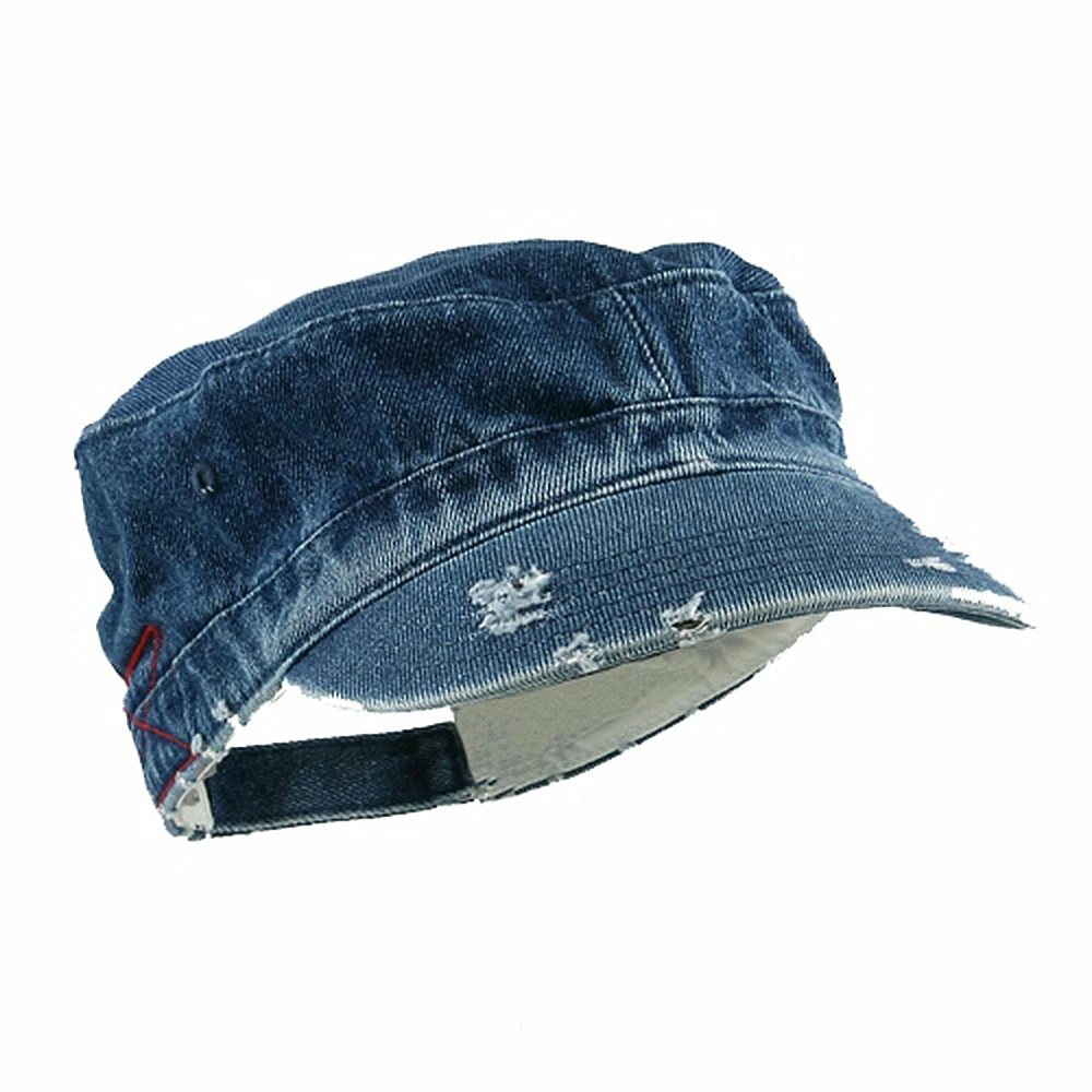 MG Enzyme Frayed Solid Army Caps - Image 29