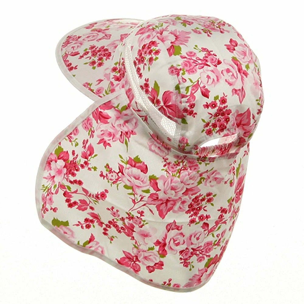 MG Ladies Wide Brim Detachable Flap Cap - Image 7