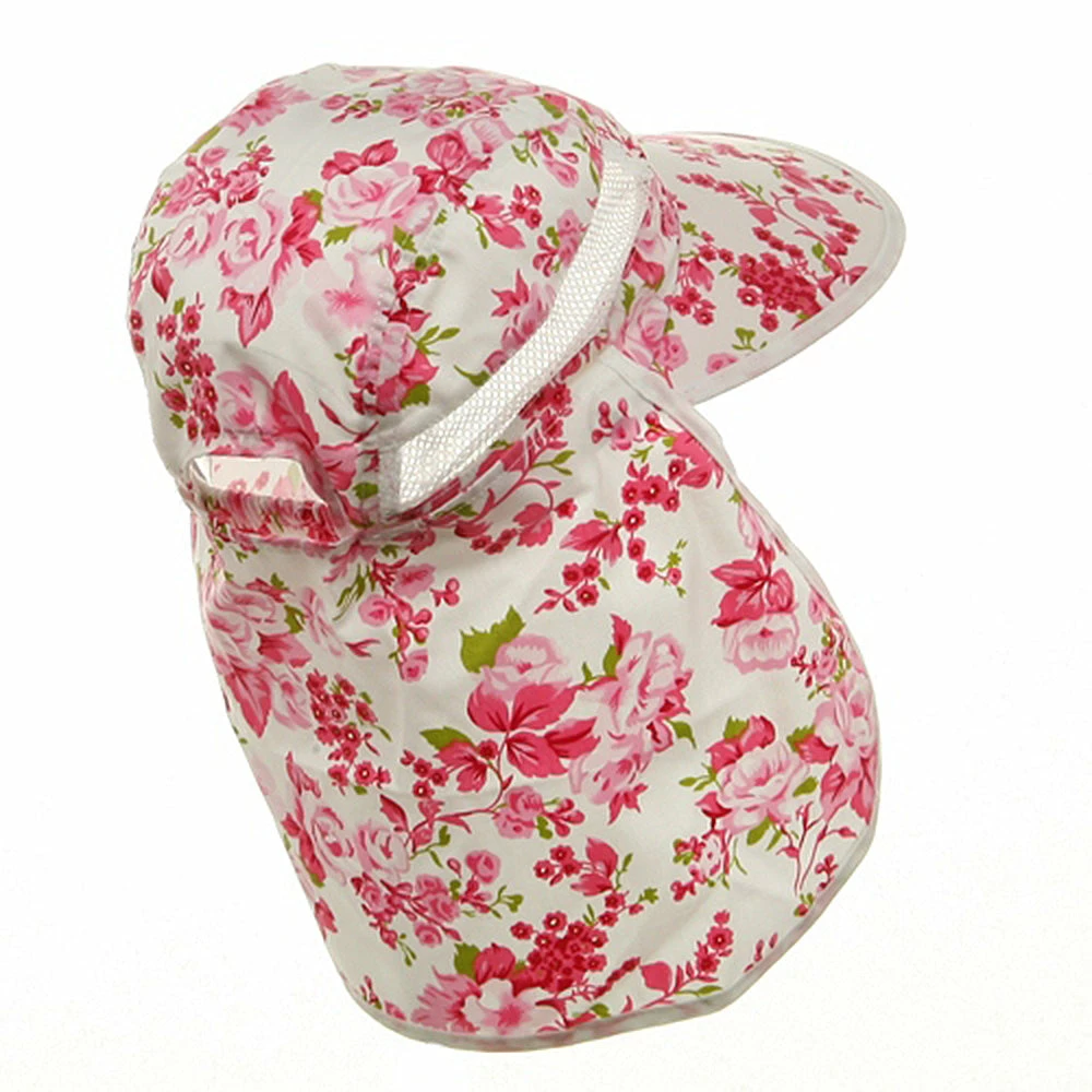 MG Ladies Wide Brim Detachable Flap Cap - Image 8