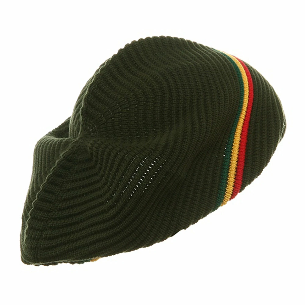 Rasta World Medium Crown New Rasta Beanie Hat - Image 3