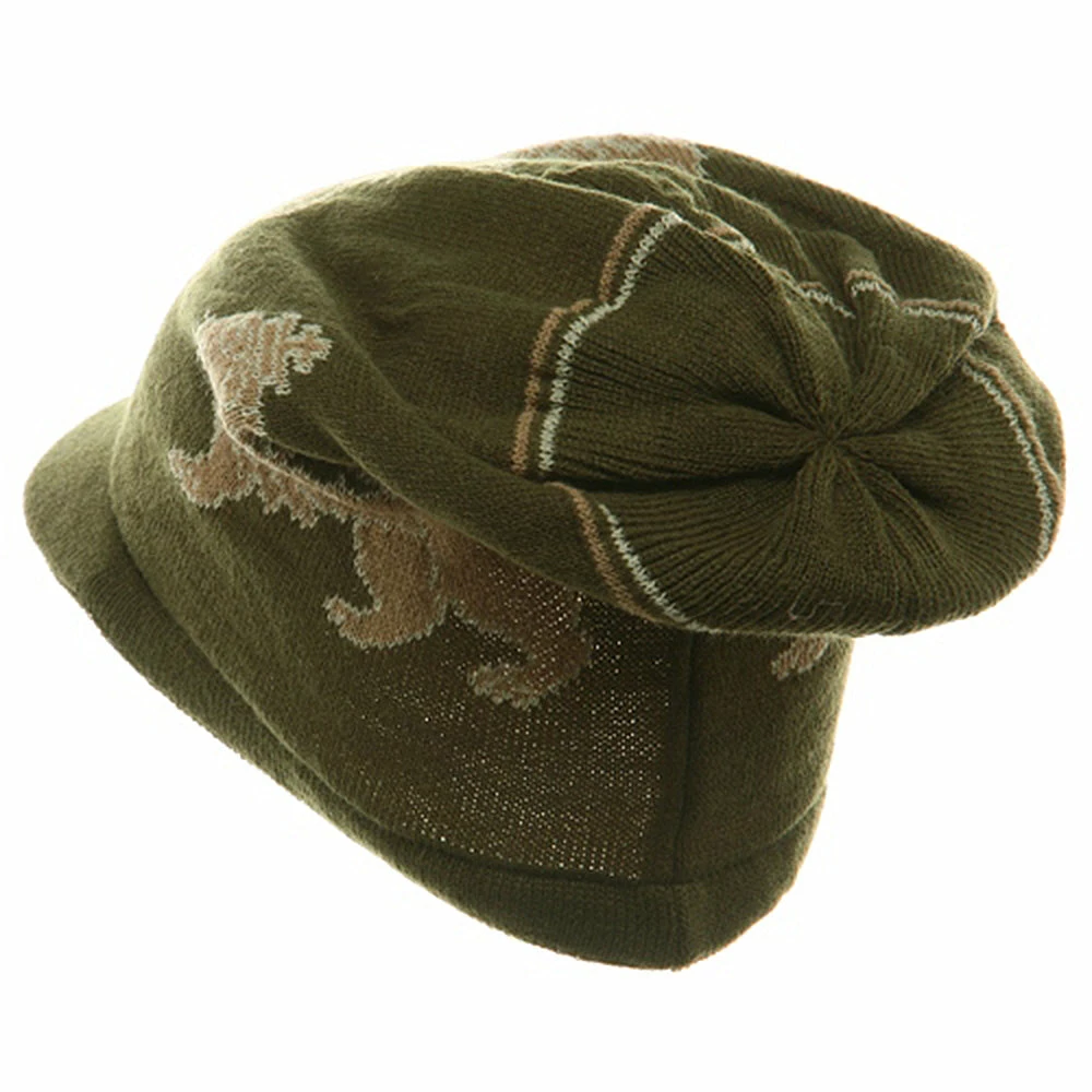 Rasta World Regular Lion Rasta Beanie Visor Hat - Image 2