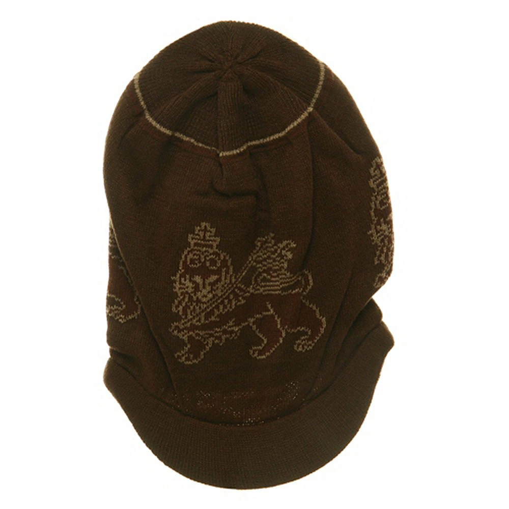 Rasta World Regular Lion Rasta Beanie Visor Hat - Image 34