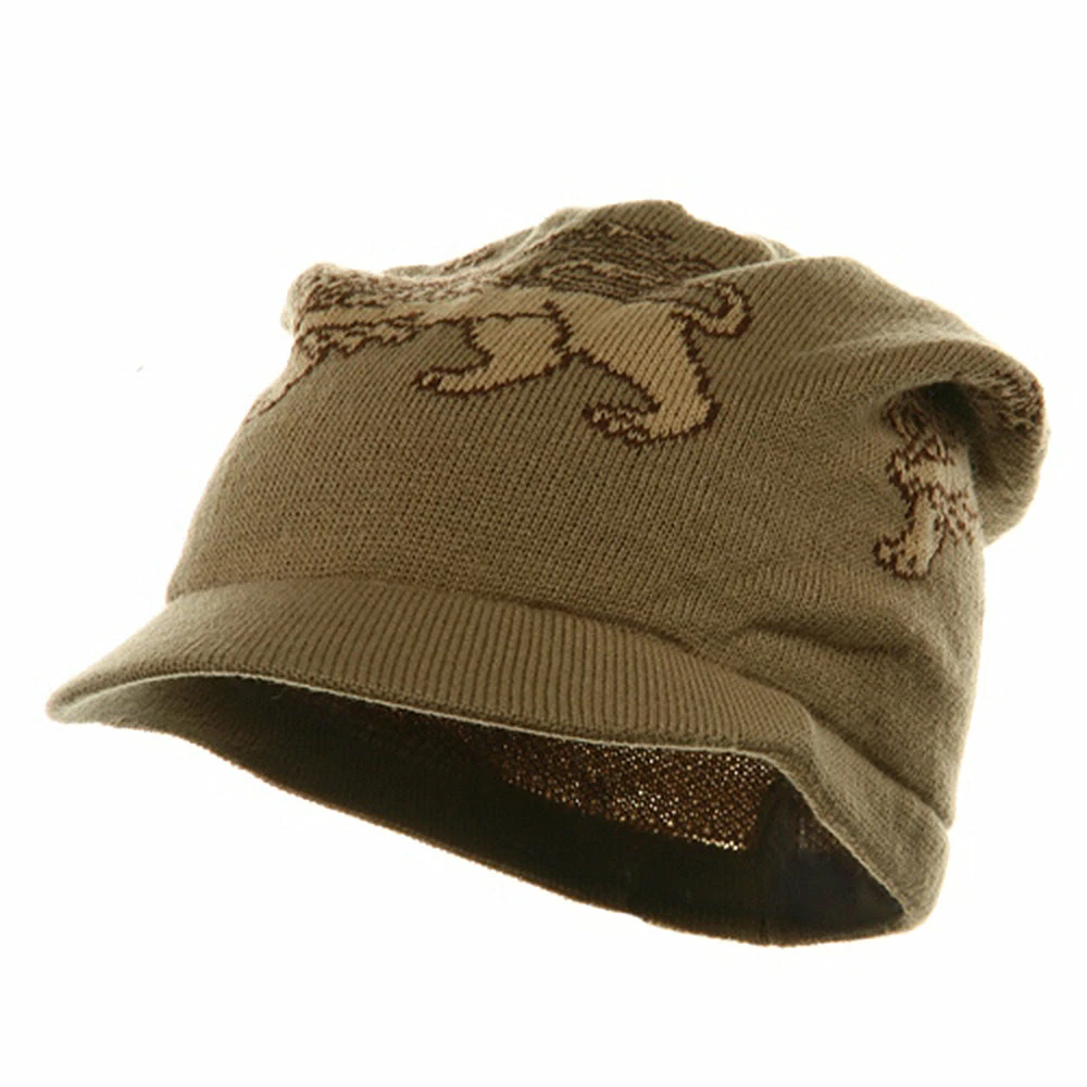 Rasta World Regular Lion Rasta Beanie Visor Hat - Image 11