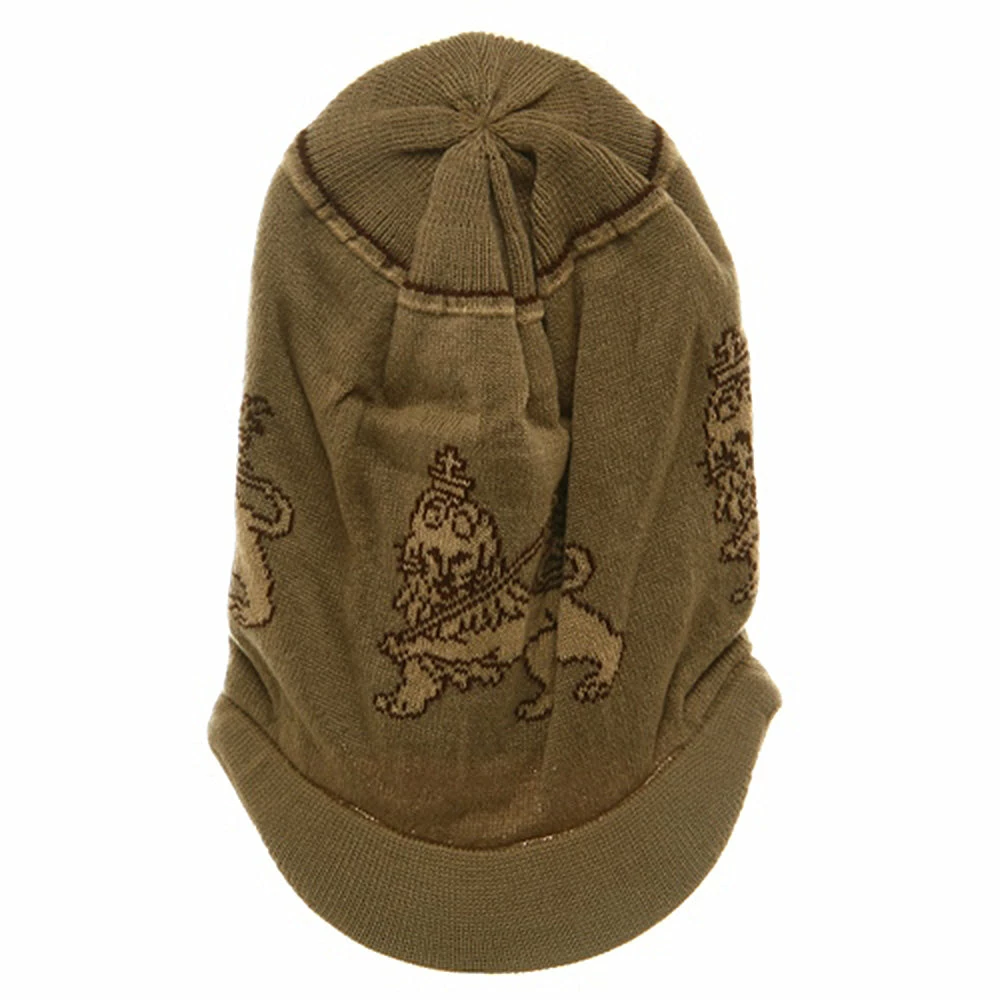 Rasta World Regular Lion Rasta Beanie Visor Hat - Image 14