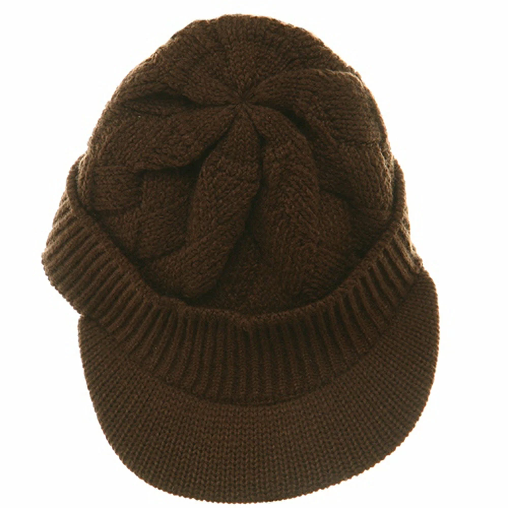 Rasta World Acrylic Plain Beanie Visor - Image 9