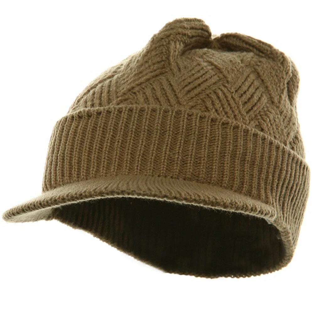 Rasta World Acrylic Plain Beanie Visor - Image 16