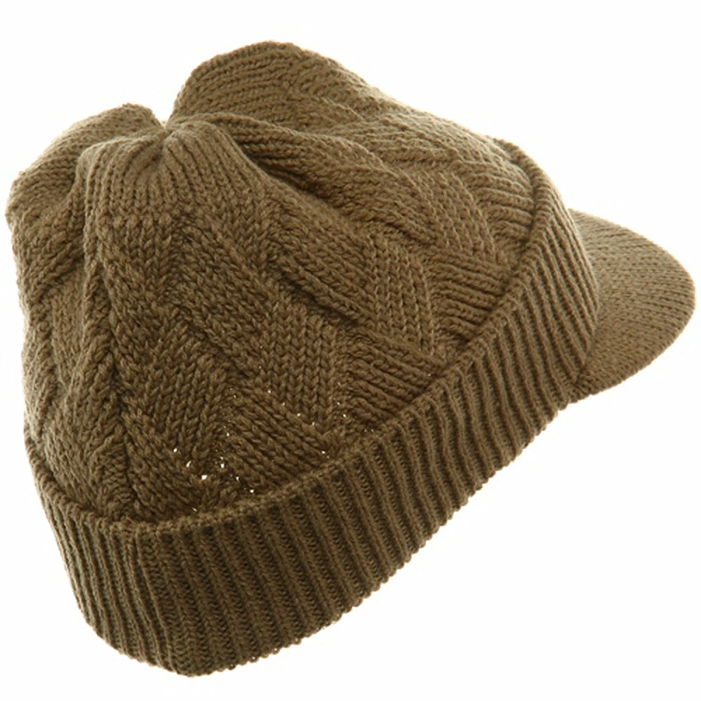 Rasta World Acrylic Plain Beanie Visor - Image 18