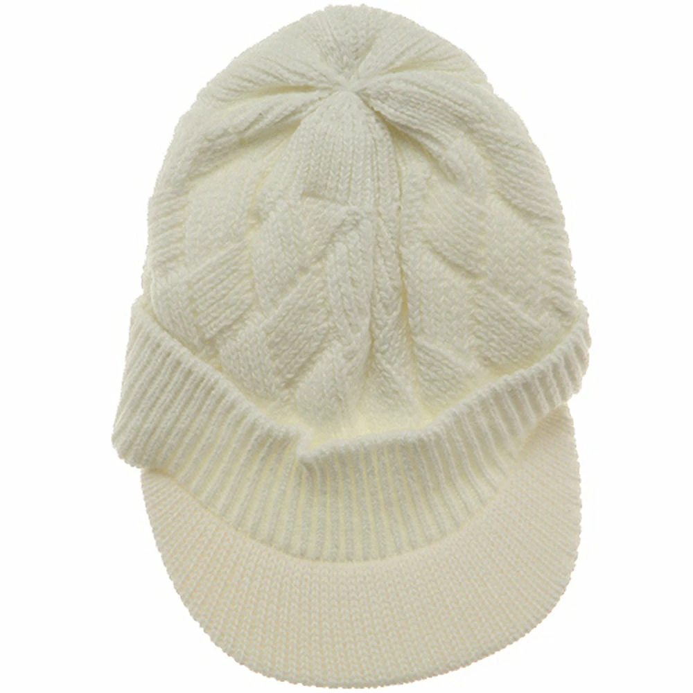 Rasta World Acrylic Plain Beanie Visor - Image 24