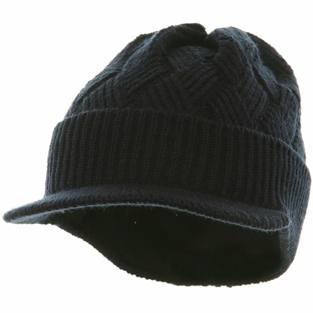 Rasta World Acrylic Plain Beanie Visor - Image 26