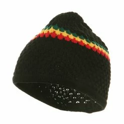 Rasta World Hand Crocheted Beanie (03)