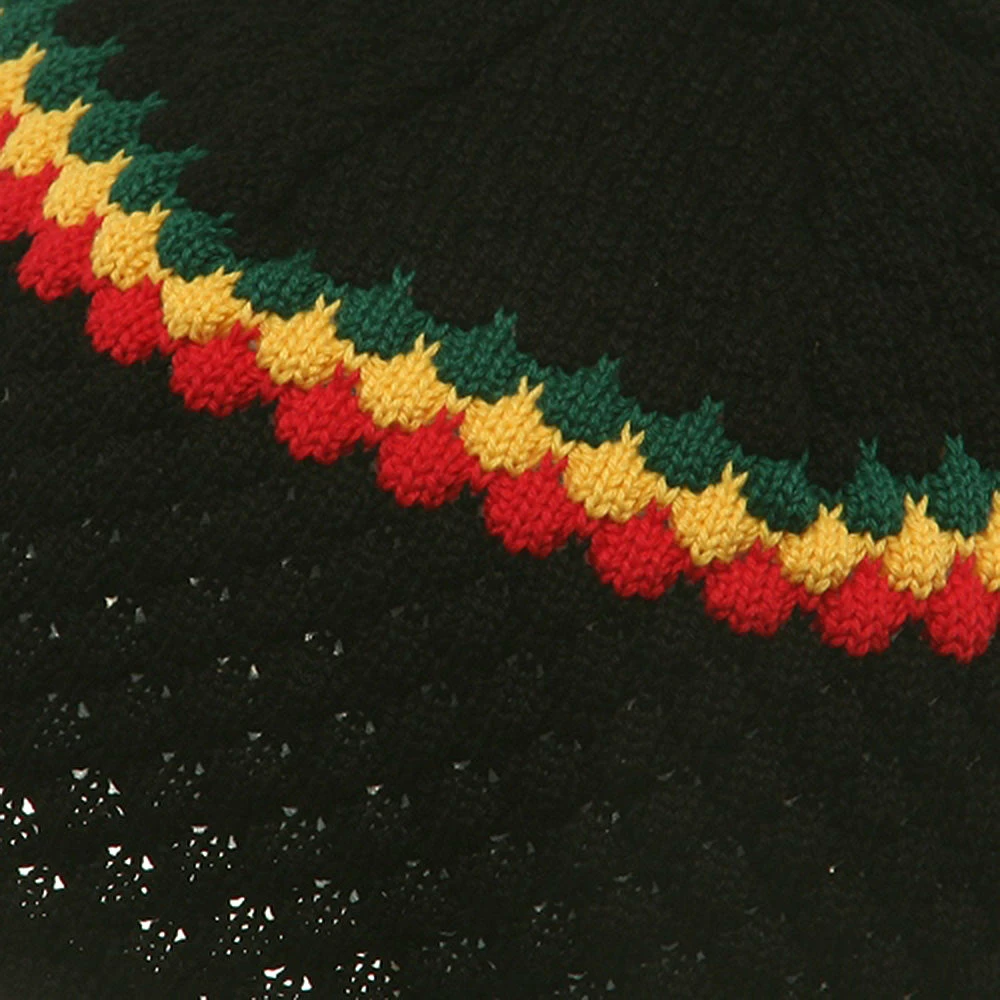 Rasta World Hand Crocheted Beanie (03) - Image 5