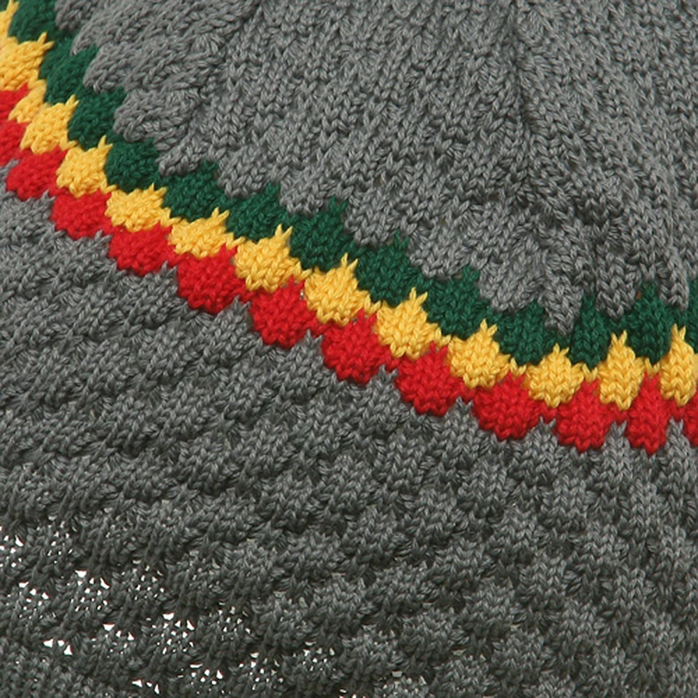Rasta World Hand Crocheted Beanie (03) - Image 10