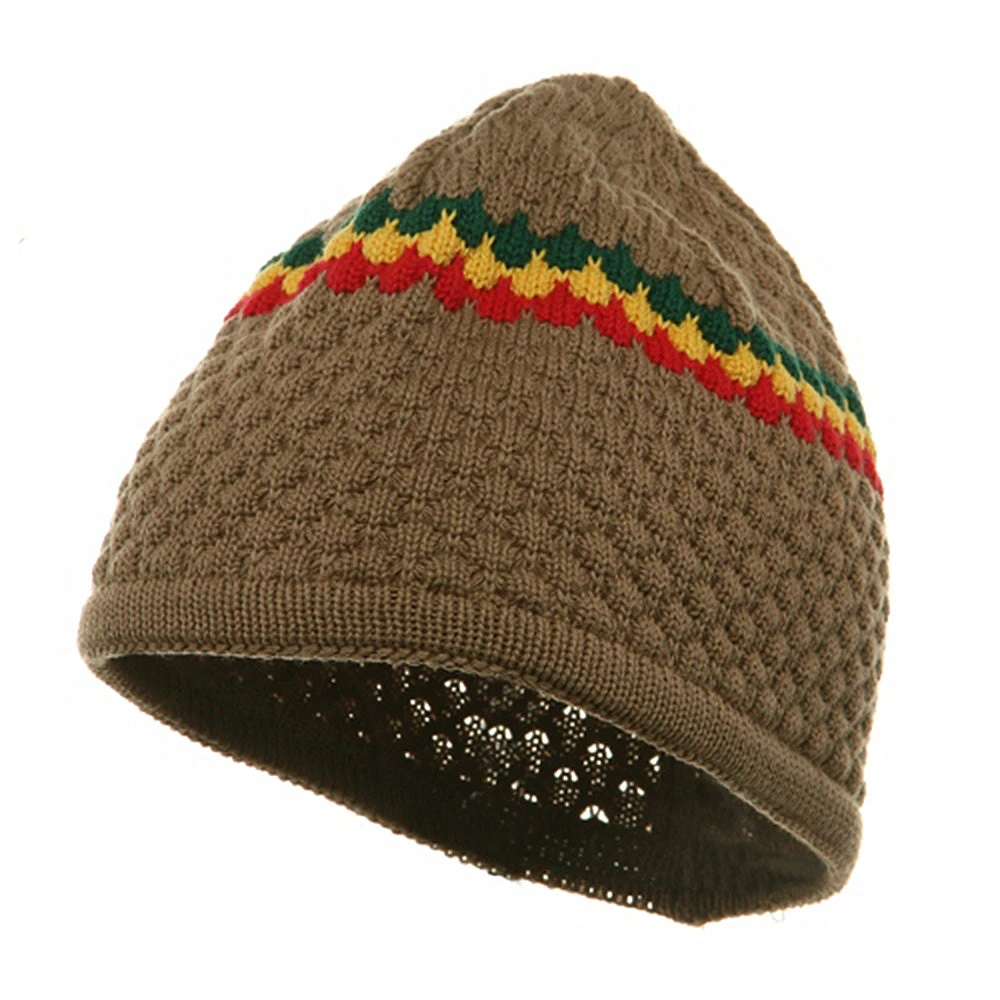 Rasta World Hand Crocheted Beanie (03) - Image 11