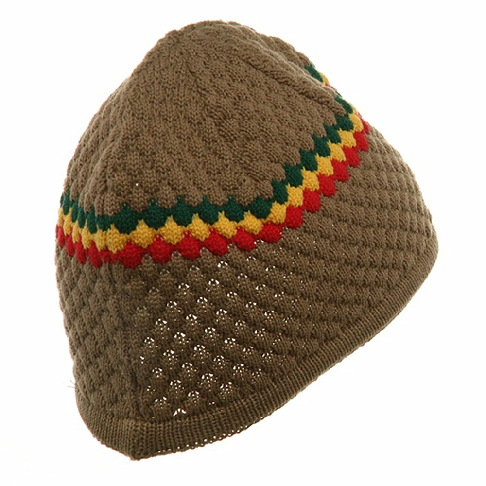 Rasta World Hand Crocheted Beanie (03) - Image 13