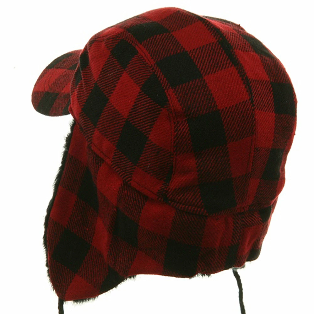 E4Hats Buffalo Plaid Hunter Cap - Image 2