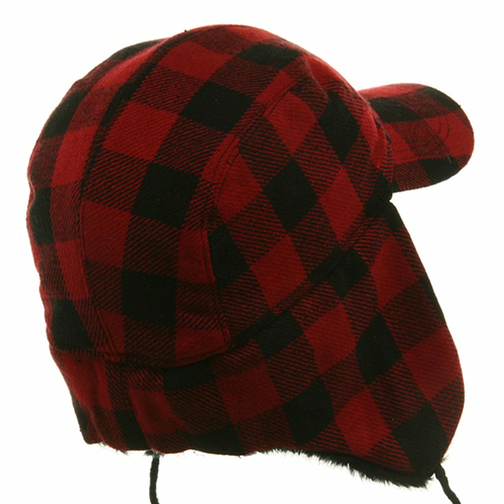 E4Hats Buffalo Plaid Hunter Cap - Image 3