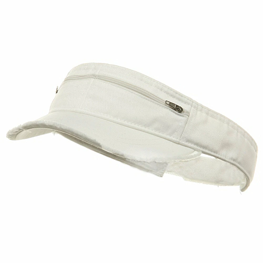 MG Enzyme Washed Cotton Twill Visor - Image 6