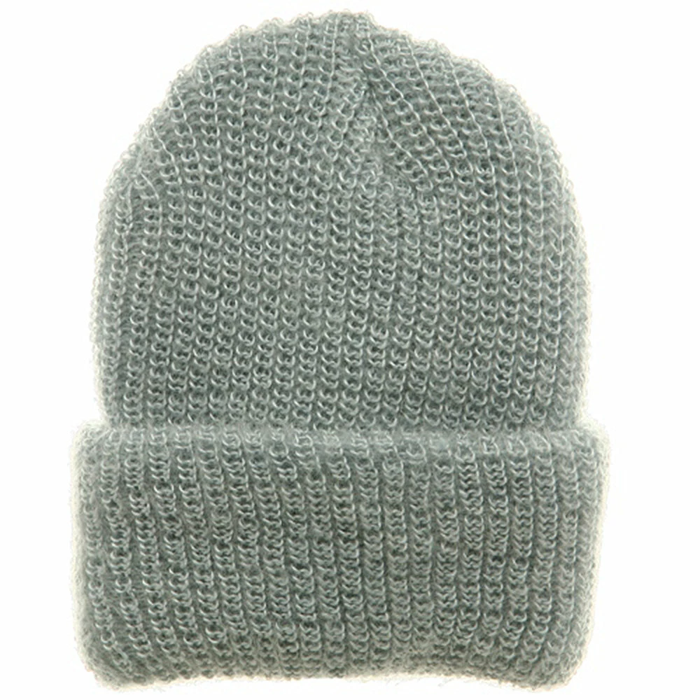 Artex American Mohair Rib Cuff Beanie - Image 4