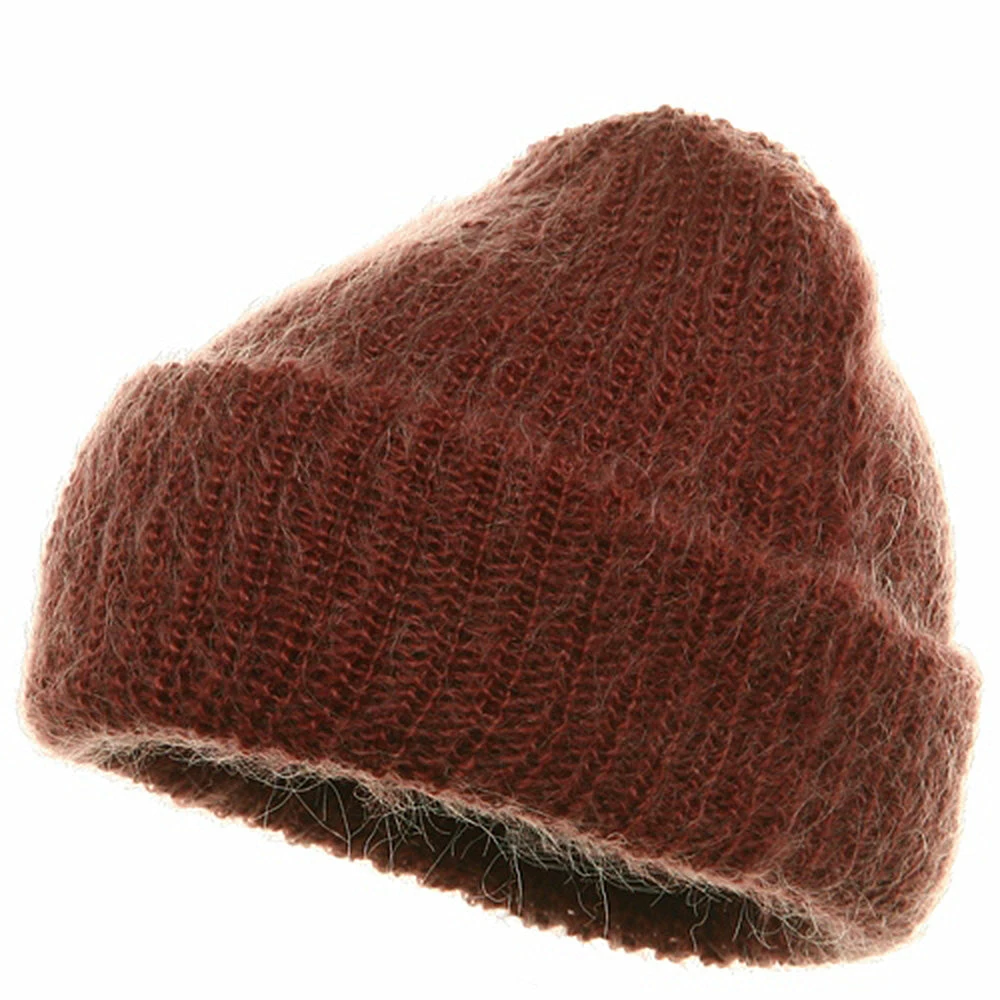 Artex American Mohair Rib Cuff Beanie - Image 6