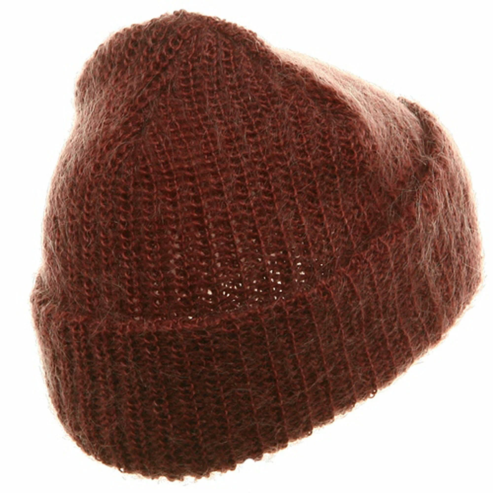 Artex American Mohair Rib Cuff Beanie - Image 8