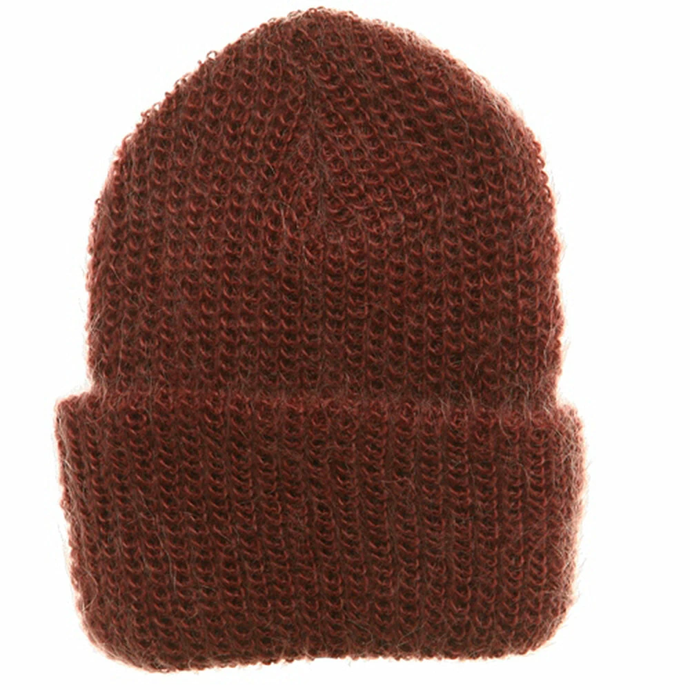 Artex American Mohair Rib Cuff Beanie - Image 10