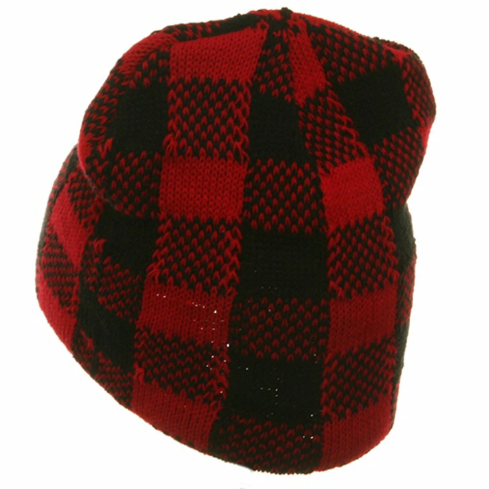 Artex Buffalo Plaid Short Beanie - Image 7