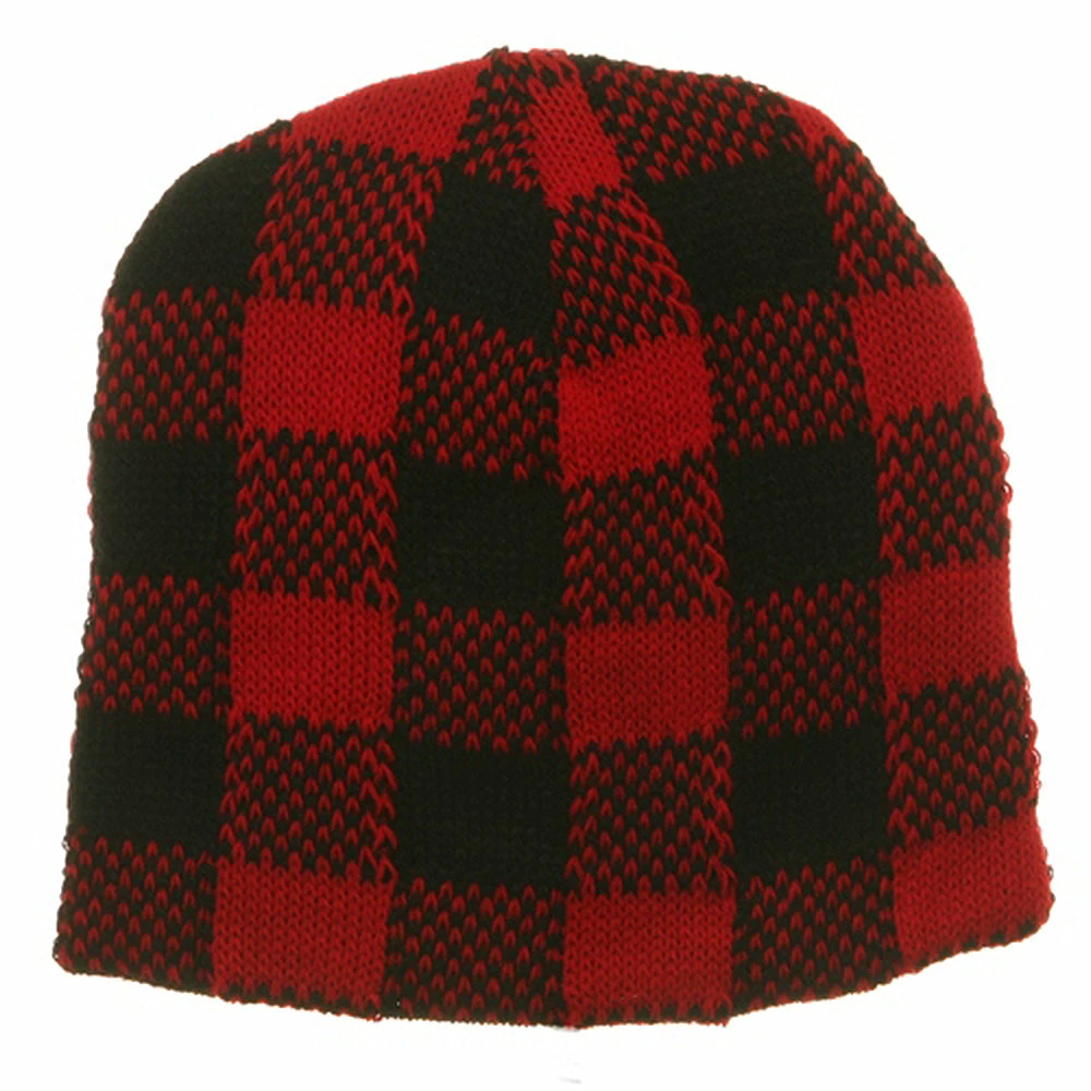 Artex Buffalo Plaid Short Beanie - Image 9