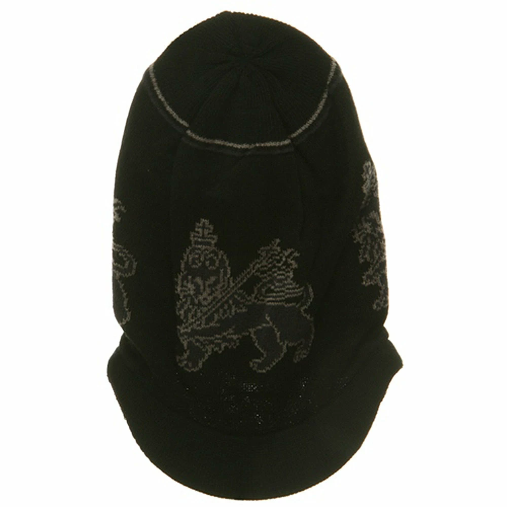 Rasta World Regular Lion Rasta Beanie Visor Hat - Image 19