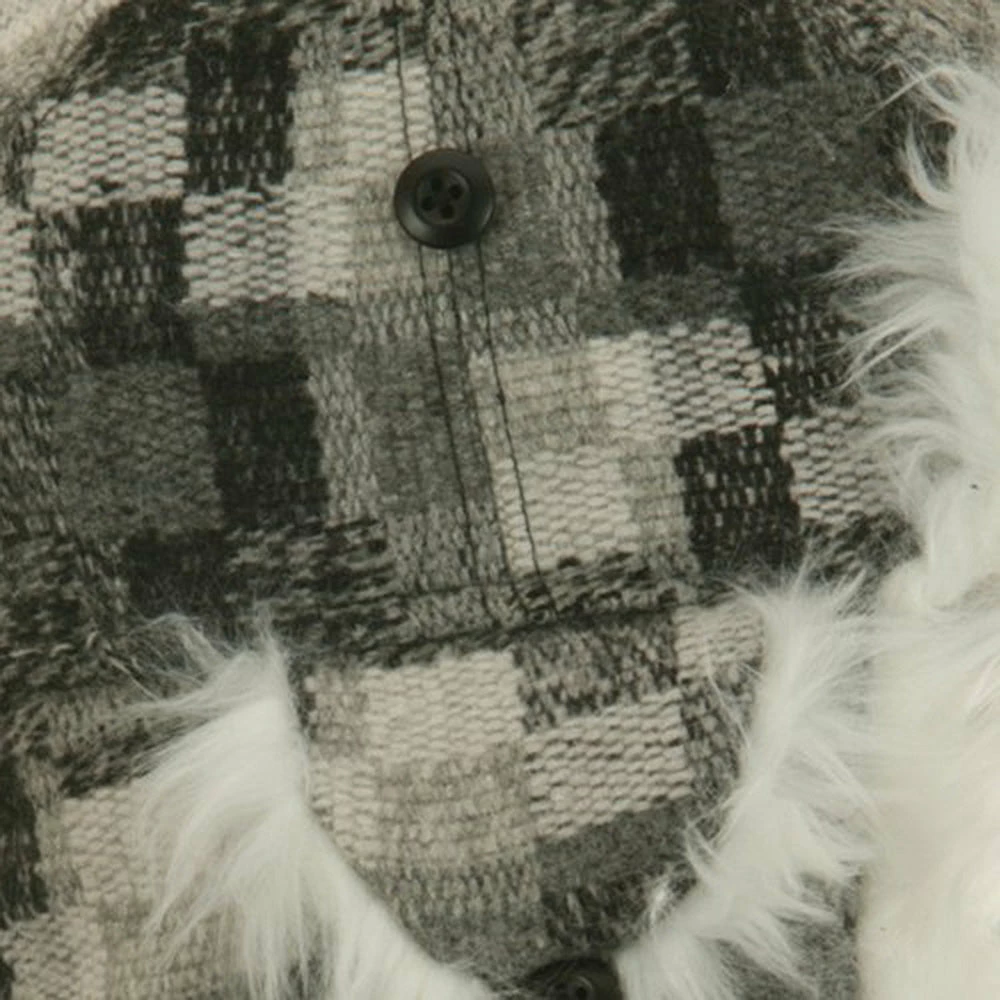 UBI/NYH Wool Plaid Buckle Trooper Hat - Image 10