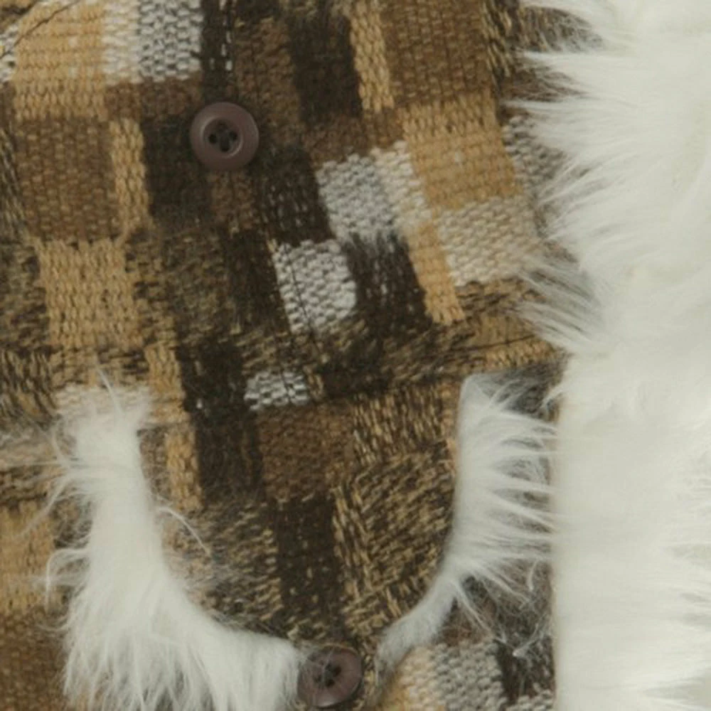 UBI/NYH Wool Plaid Buckle Trooper Hat - Image 5