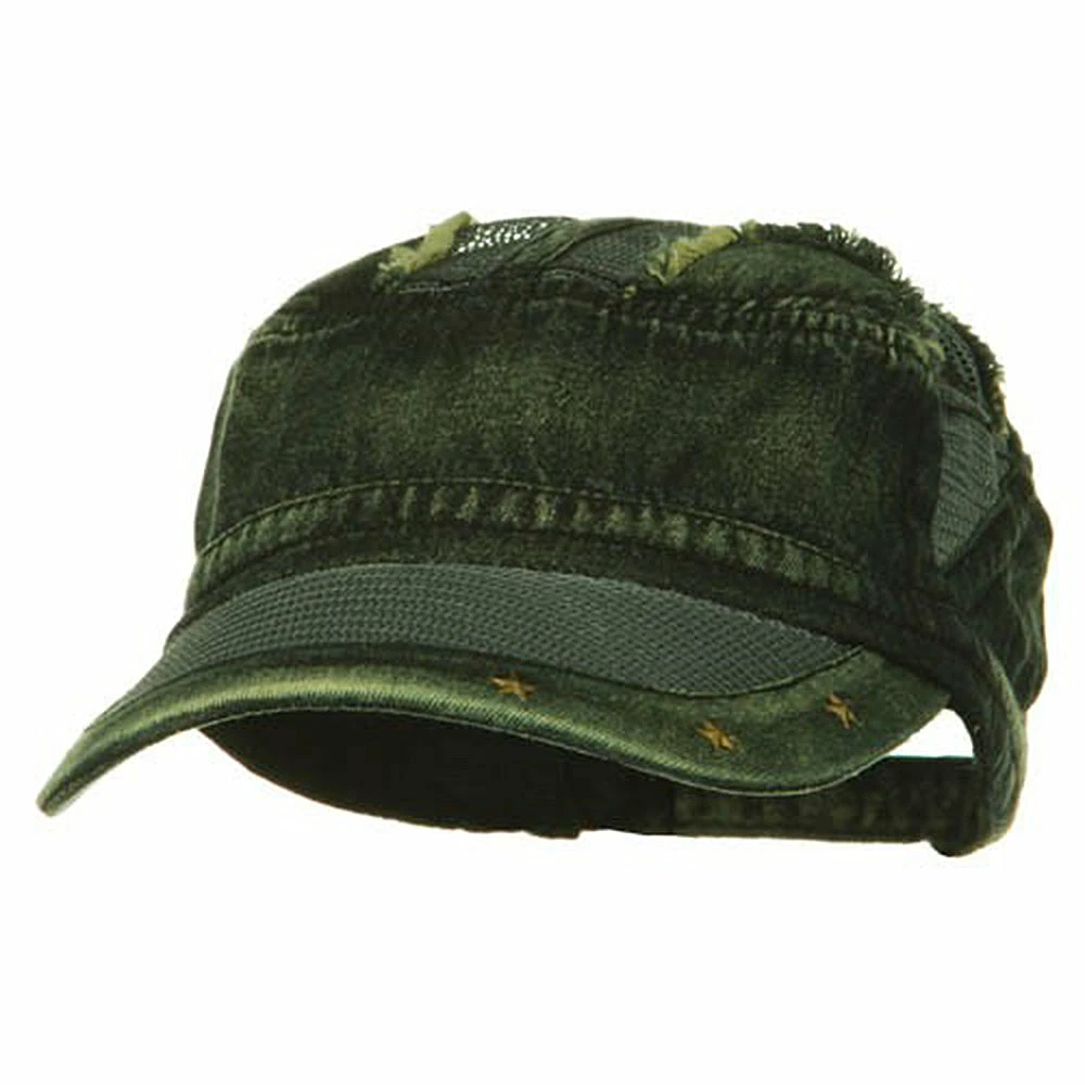 MG Heavy Washed Mesh Bill Army Cap - Image 16